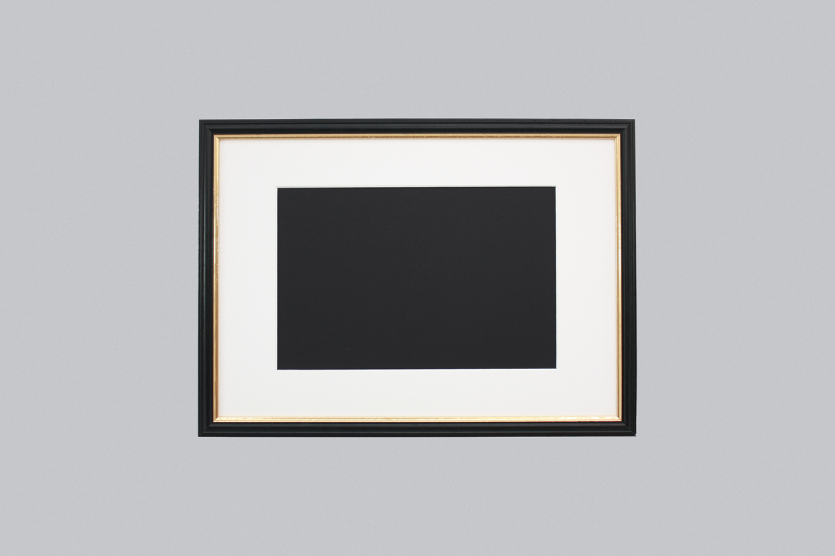Black with a gold trim - A-Size Frames - Traditional Style - A1, A2, A3, A4 Size Wooden Poster Frame - PhotoFramesandMore - Wooden Picture Frames