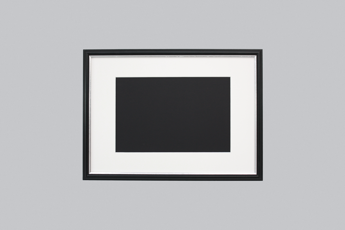 Black with a silver trim - A-Size Frames - Traditional Style - A1, A2, A3, A4 Size Wooden Poster Frame - PhotoFramesandMore - Wooden Picture Frames