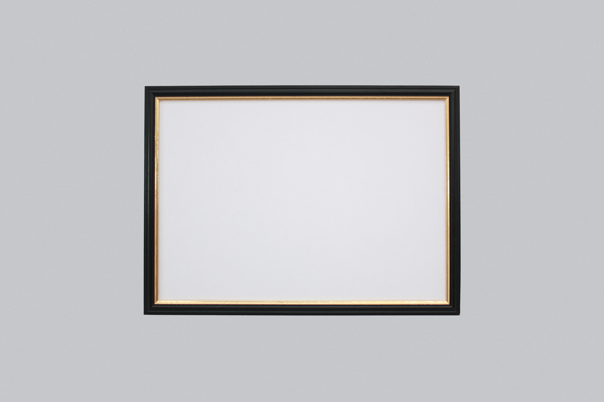 Black with a gold trim - A-Size Frames - Traditional Style - A1, A2, A3, A4 Size Wooden Poster Frame - PhotoFramesandMore - Wooden Picture Frames
