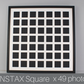 Instax Square Multi Aperture Wooden Photo Frame. Holds Forty-Nine 62mmx62mm sized Photos. 60x60cm - PhotoFramesandMore - Wooden Picture Frames