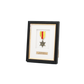 Personalised Military Medal display Frame for 1 Medal. Traditional Range. - PhotoFramesandMore - Wooden Picture Frames