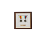 Personalised Military Medal display Frame for Two Medals. Traditional Range. - PhotoFramesandMore - Wooden Picture Frames