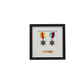 Personalised Military Medal display Frame for Two Medals. Traditional Range. - PhotoFramesandMore - Wooden Picture Frames