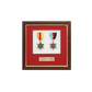 Personalised Military Medal display Frame for Two Medals. Traditional Range. - PhotoFramesandMore - Wooden Picture Frames