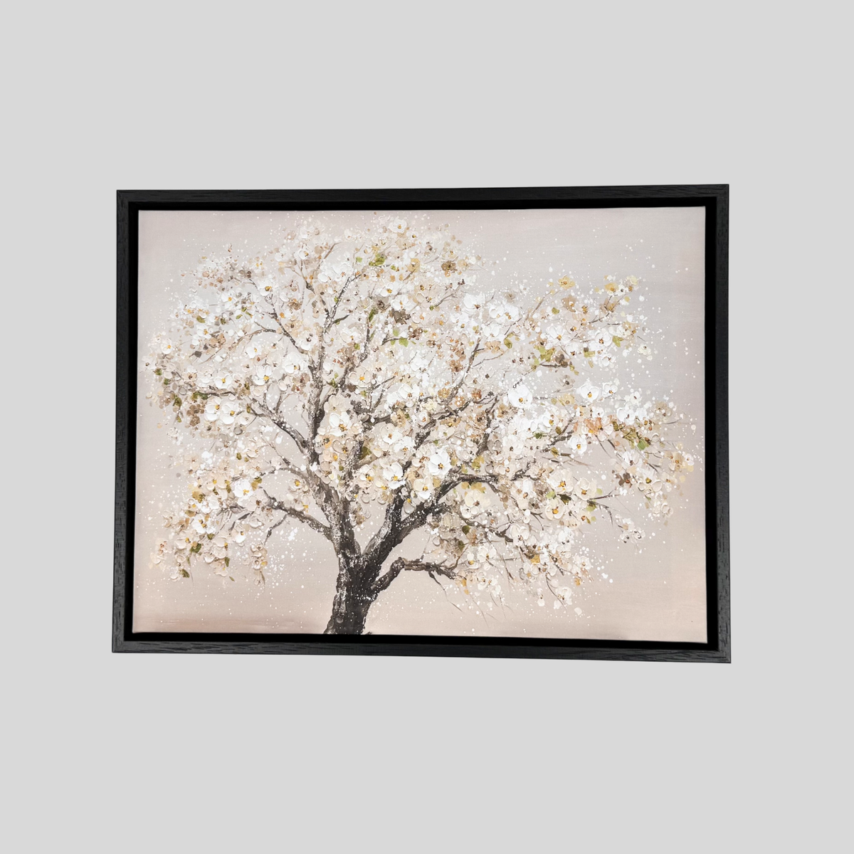 Canvas Tray Frames Multipacks  | Floating Frame | Wooden Frame for 22mm Stretched Canvas | Black White Oak | Artist Bulk Pack