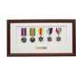 Personalised Military Medal display Frame for Five Medals. Traditional Range. - PhotoFramesandMore - Wooden Picture Frames