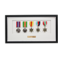 Personalised Military Medal display Frame for Five Medals. Traditional Range. - PhotoFramesandMore - Wooden Picture Frames
