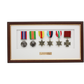 Personalised Military Medal display Frame for Six Medals. Traditional Range. - PhotoFramesandMore - Wooden Picture Frames