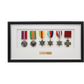 Personalised Military Medal display Frame for Six Medals. Traditional Range. - PhotoFramesandMore - Wooden Picture Frames