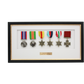 Personalised Military Medal display Frame for Six Medals. Traditional Range. - PhotoFramesandMore - Wooden Picture Frames