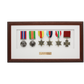 Personalised Military Medal display Frame for Six Medals. Traditional Range. - PhotoFramesandMore - Wooden Picture Frames