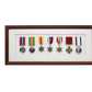 Military Medal display Frame for Seven Medals. Traditional Range. - PhotoFramesandMore - Wooden Picture Frames