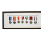 Military Medal display Frame for Seven Medals. Traditional Range. - PhotoFramesandMore - Wooden Picture Frames