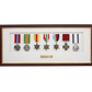 Personalised Military Medal display Frame for Seven Medals. Traditional Range. - PhotoFramesandMore - Wooden Picture Frames