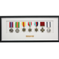 Personalised Military Medal display Frame for Seven Medals. Traditional Range. - PhotoFramesandMore - Wooden Picture Frames
