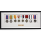 Personalised Military Medal display Frame for Eight Medals. Traditional Range.