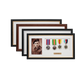 Personalised Military Medal display Frame for Four Medals and a 6x4" Photograph. Traditional Range. - PhotoFramesandMore - Wooden Picture Frames