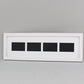 Instax Wide. Suits Four Instax wide sized Photos, Visual aperture 9.5x5.8cm. 15x50cm.Wooden Multi Aperture Frame. Portrait or Landscape. - PhotoFramesandMore - Wooden Picture Frames