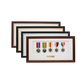 Personalised Military Medal display Frame for Five Medals. Traditional Range. - PhotoFramesandMore - Wooden Picture Frames