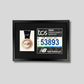 Marathon Medal display. Proudly display your Medal and 20x20cm Bib. Wooden Frame.