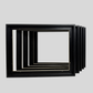 Canvas Tray Frames Multipacks  | Floating Frame | Wooden Frame for 22mm Stretched Canvas | Black White Oak | Artist Bulk Pack