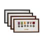 Personalised Military Medal display Frame for Six Medals. Traditional Range. - PhotoFramesandMore - Wooden Picture Frames