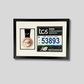 Marathon Medal display. Proudly display your Medal and 20x20cm Bib. Wooden Frame.