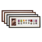 Military Medal display Frame for Eight Medals and one 6x4" Photo. Traditional Range.