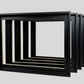 Canvas Tray Frames Multipacks  | Floating Frame | Wooden Frame for 22mm Stretched Canvas | Black White Oak | Artist Bulk Pack