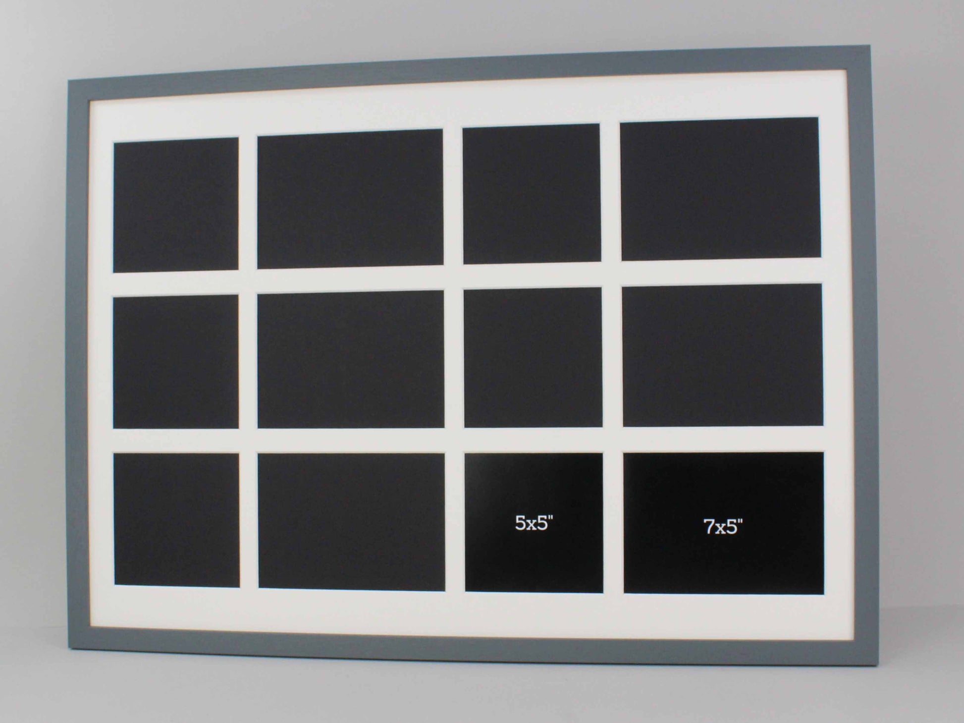 Suits Six 5x5" and Six 5x7" sized photos. Mixed Sizes. 50x70cm. Multi Aperture Photo Frame. - PhotoFramesandMore - Wooden Picture Frames
