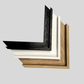 Canvas Tray Frames Multipacks  | Floating Frame | Wooden Frame for 22mm Stretched Canvas | Black White Oak | Artist Bulk Pack