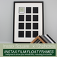 Instax Film Float Frame - Suits Twelve Instax Squares - PhotoFramesandMore - Wooden Picture Frames