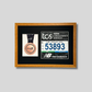 Marathon Medal display. Proudly display your Medal and 20x20cm Bib. Wooden Frame.
