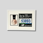 Marathon Medal display. Proudly display your Medal and 20x20cm Bib. Wooden Frame.