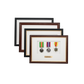 Personalised Military Medal display Frame for Three Medals. Traditional Range. - PhotoFramesandMore - Wooden Picture Frames