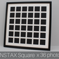 Instax Square Multi Aperture Wooden Photo Frame. Holds Thirty-Six 62mmx62mm sized Photos. 50x50cm. - PhotoFramesandMore - Wooden Picture Frames