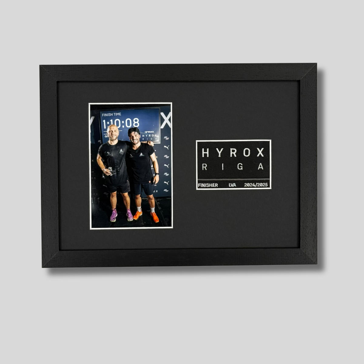 Hyrox Patch & Photo Display Frame | A4 Frame | Wooden Frame |