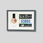 Personalised Marathon Medal display Frame. For Medal & Bib.