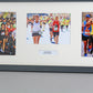 Personalised Multi Aperture frame for Three 5x7" Photos. Mixed Layout. 25x60cm. - PhotoFramesandMore - Wooden Picture Frames