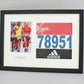 Personalised Sports Bib display Frame with Apertures for Photo & Bib. A3 Size. - PhotoFramesandMore - Wooden Picture Frames