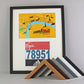 Frame to suit a Running / Cycling Bib and an A4 Certificate / Course Map. Landscape or Portrait - PhotoFramesandMore - Wooden Picture Frames