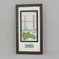 Personalised Golf Score Card Display Frame. 20x40cm Frame | Score Card sizes can vary - Check your size before purchase. - PhotoFramesandMore - Wooden Picture Frames