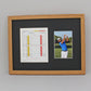 Golf Score Card Display Frame, With 6x4" Photo. 30x40cm Frame | Score Card sizes can vary - Check your size before purchase. - PhotoFramesandMore - Wooden Picture Frames