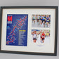 Personalised Certificate Frame with two 5x7"  Photographs. 40x50cm. Perfect for sporting achievements such as Rugby, ballet, fun runs & More - PhotoFramesandMore - Wooden Picture Frames