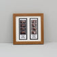 Photo Booth Strip Floating Frame - 2 Photo Booth Strips - Floating Photo Frame showing the entire Photo strip, including border. - PhotoFramesandMore - Wooden Picture Frames