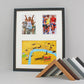 Certificate Frame with two 5x7"  Photographs. 40x50cm. Perfect for sporting achievements such as Rugby, ballet, fun runs & More - PhotoFramesandMore - Wooden Picture Frames