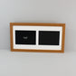 Suits two 5x7" Photos. 20x40cm. Wooden Multi Aperture photo Frame.