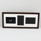 Suits Three 6x4" Photos. 20x50cm. Wooden Multi Photo Frame.