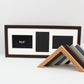 Suits Three 6x4" Photos. 20x50cm. Wooden Multi Photo Frame.