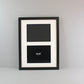 Suits Two 8x6" photos. 30x40cm. Wooden Multi Aperture Photo Frame. - PhotoFramesandMore - Wooden Picture Frames